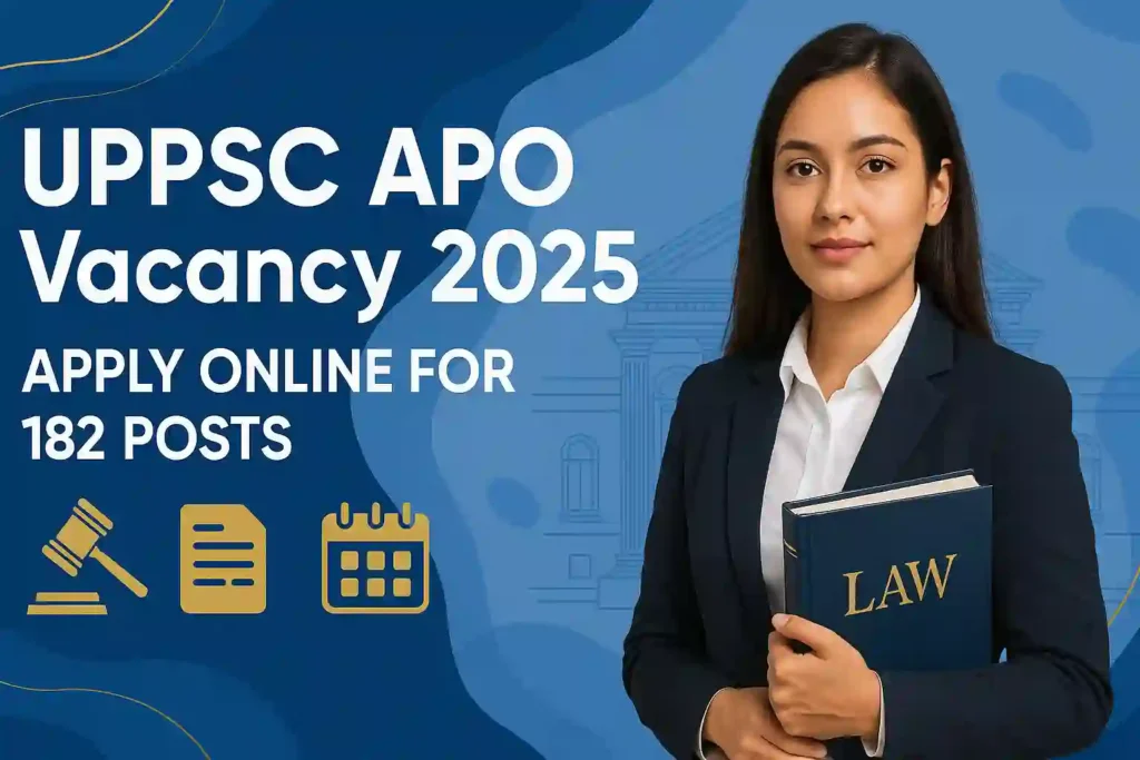UPPSC APO Vacancy 2025 Notification – Apply Online for 182 Posts