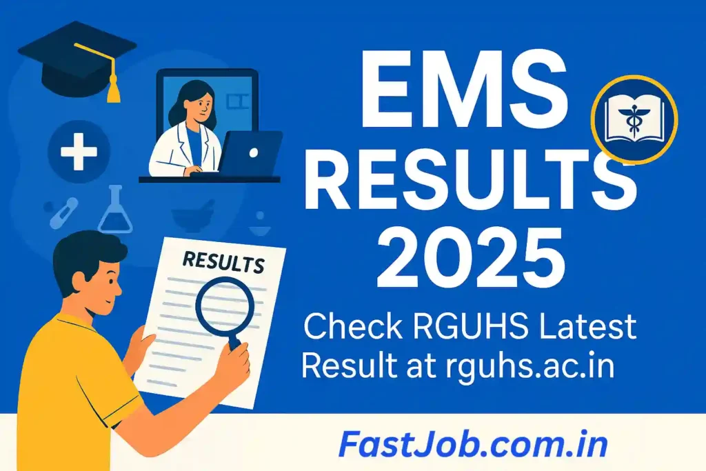 EMS Results 2025 - Check rguhs.ac.in Latest Result
