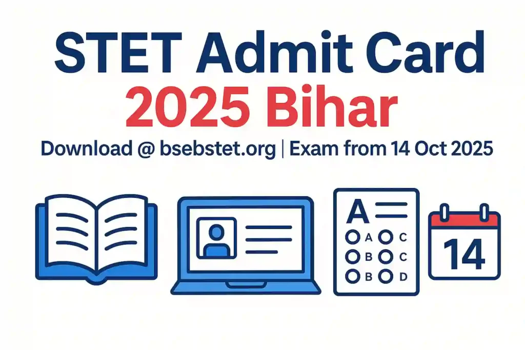 STET Admit Card 2025 Bihar Download @ bsebstet.org